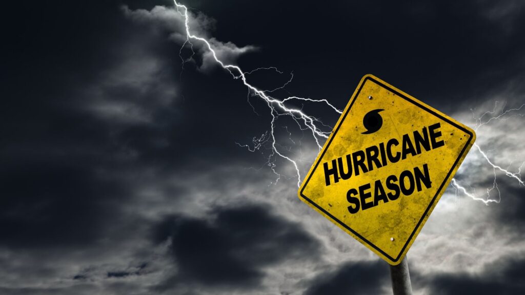 Hurricane Season sign.
